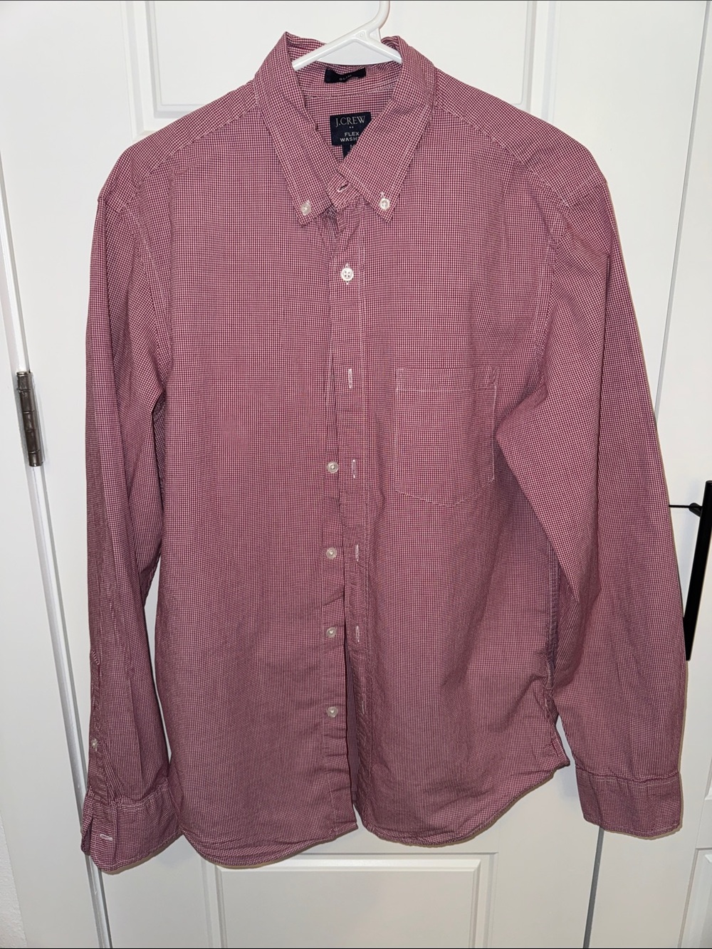 Men’s J Crew Button Up, Red - size medium